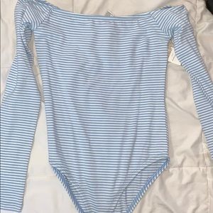 Off the shoulder body suit